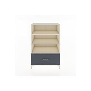 Hyperion Dolap 3 Raflı Tek Çekmeceli 88x44x134 Aytaşı-antrasit