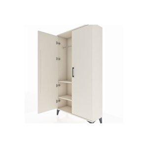 Arges Dolap 2 Raflı Kapaklı Tek Askılı 88x30x163 Aytaşı-aytaşı