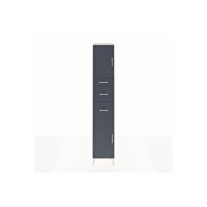 Hyperion Dolap 3 Raflı 3 Çekmeceli 2 Kapaklı 44x44x243 Aytaşı-antrasit
