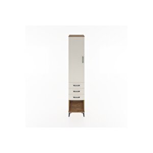 Hyperion Dolap 3 Raflı 3 Çekmeceli Tek Kapaklı 44x44x221 Çam-aytaşı