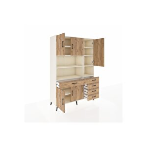 Hyperion Gardrop 9 Raflı 5 Çekmeceli 5 Kapaklı 132x44x195 Aytaşı-çam