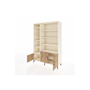 Hyperion Dolap 10 Raflı 3 Kapaklı 132x44x195 Aytaşı-çam/aytaşı