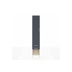 Hyperion Dolap 5 Raflı 2 Çekmeceli Tek Kapaklı 44x44x243 Aytaşı-antrasit