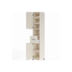Hyperion Dolap 5 Raflı Tek Çekmeceli 2 Kapaklı 44x44x243 Aytaşı-aytaşı