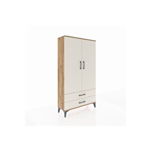 Arges Dolap 3 Raflı 2 Çekmeceli 2 Kapaklı 88x30x163 Çam-aytaşı
