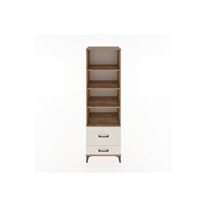 Hyperion Dolap 4 Raflı 2 Çekmeceli 60x44x195 Çam-aytaşı