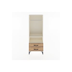 Arges Dolap 2 Raflı 2 Çekmeceli Tek Askılı 60x30x163 Aytaşı-çam