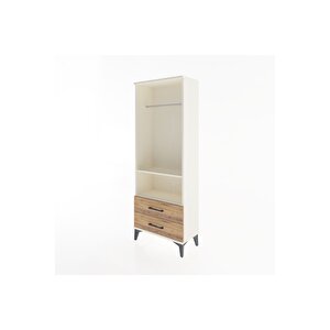Arges Dolap 2 Raflı 2 Çekmeceli Tek Askılı 60x30x163 Aytaşı-çam