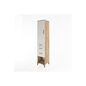 Hyperion Dolap 2 Raflı 3 Çekmeceli Tek Askılı 44x44x221 Çam-aytaşı