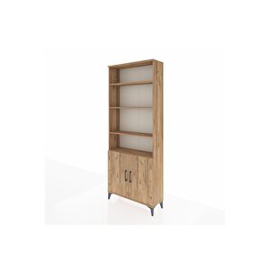 Arges Dolap 5 Raflı 2 Kapaklı 88x30x221 Çam-çam