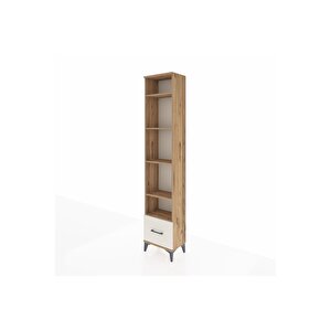 Arges Dolap 5 Raflı Tek Çekmeceli 44x30x221 Çam-aytaşı
