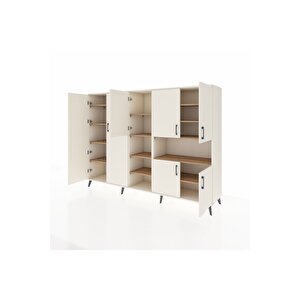 Hyperion Dolap 13 Raflı 7 Kapaklı 220x44x163 Aytaşı-aytaşı/çam