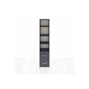 Arges Dolap 4 Raflı 2 Çekmeceli 44x30x221 Antrasit-antrasit