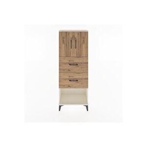 Arges Dolap 2 Raflı 2 Çekmeceli 2 Kapaklı 60x30x163 Aytaşı-çam