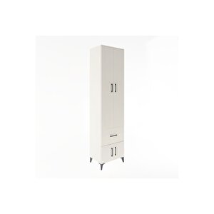 Hyperion Dolap 5 Raflı Tek Çekmeceli 4 Kapaklı 60x44x243 Aytaşı-aytaşı