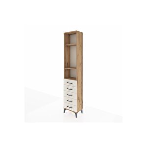 Arges Dolap 3 Raflı 5 Çekmeceli 44x30x221 Çam-aytaşı