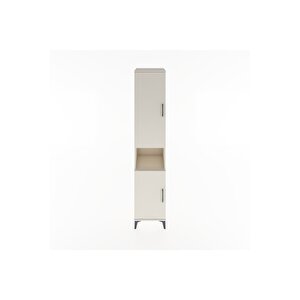 Hyperion Dolap 4 Raflı 2 Kapaklı Tek Askılı 44x44x221 Aytaşı-aytaşı
