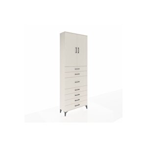 Arges Dolap 3 Raflı 7 Çekmeceli 2 Kapaklı 88x30x243 Aytaşı-aytaşı