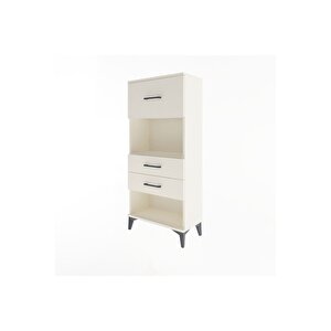 Arges Dolap Tek Raflı 3 Çekmeceli 60x30x134 Aytaşı-aytaşı