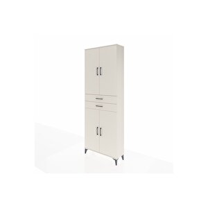 Arges Dolap 4 Raflı 2 Çekmeceli 4 Kapaklı 88x30x243 Aytaşı-aytaşı