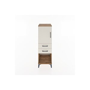 Hyperion Dolap 2 Raflı 2 Çekmeceli Tek Kapaklı 44x44x134 Çam-aytaşı