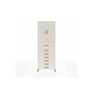 Arges Dolap 3 Raflı 7 Çekmeceli 2 Kapaklı 88x30x243 Aytaşı-aytaşı