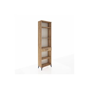 Arges Dolap 4 Raflı Tek Çekmeceli 60x30x221 Çam-çam