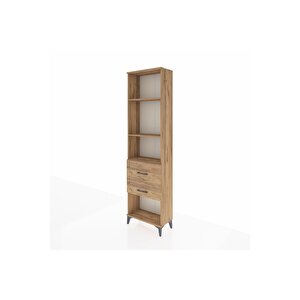 Arges Dolap 3 Raflı 2 Çekmeceli 60x30x221 Çam-çam