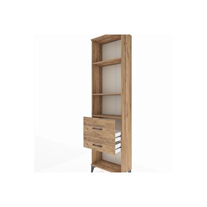 Arges Dolap 3 Raflı 2 Çekmeceli 60x30x221 Çam-çam