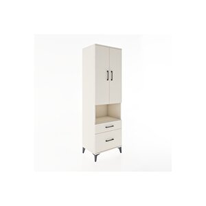 Hyperion Dolap 4 Raflı 2 Çekmeceli 2 Kapaklı 60x44x195 Aytaşı-aytaşı