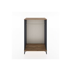 Hyperion Dolap Tek Askılı 88x44x134 Antrasit-çam