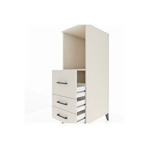 Kronos Dolap Tek Raflı 3 Çekmeceli 44x59x134 Aytaşı-aytaşı