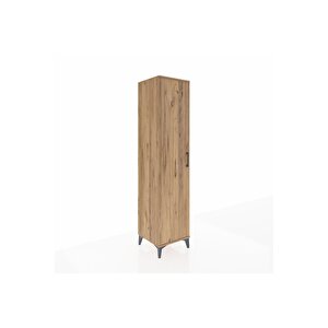 Hyperion Dolap 3 Raflı Tek Kapaklı Tek Askılı 44x44x195 Çam-çam