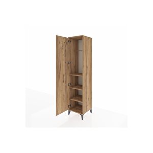 Hyperion Dolap 3 Raflı Tek Kapaklı Tek Askılı 44x44x195 Çam-çam