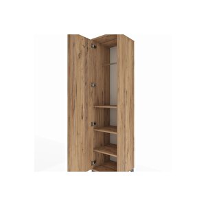 Hyperion Dolap 3 Raflı Tek Kapaklı Tek Askılı 44x44x195 Çam-çam