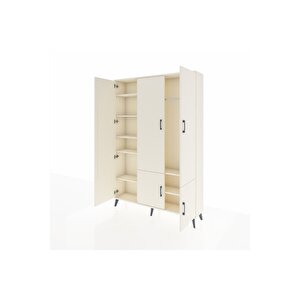 Arges Gardrop 7 Raflı 5 Kapaklı Tek Askılı 132x30x195 Aytaşı-aytaşı