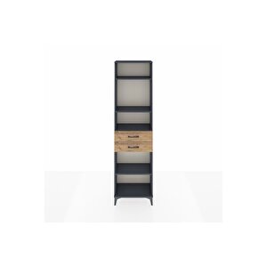 Arges Dolap 4 Raflı 2 Çekmeceli 60x30x221 Antrasit-çam