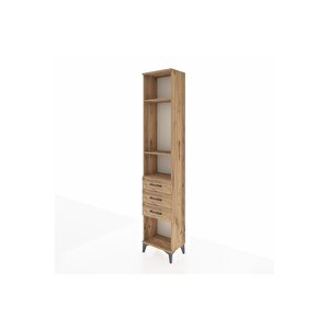 Arges Dolap 3 Raflı 3 Çekmeceli 44x30x221 Çam-çam