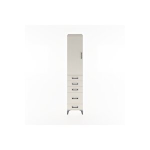 Hyperion Dolap 2 Raflı 5 Çekmeceli Tek Askılı 44x44x221 Aytaşı-aytaşı