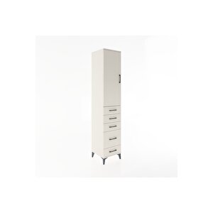 Hyperion Dolap 2 Raflı 5 Çekmeceli Tek Askılı 44x44x221 Aytaşı-aytaşı