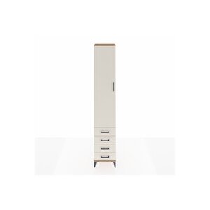 Hyperion Dolap 5 Raflı 4 Çekmeceli Tek Kapaklı 44x44x243 Çam-aytaşı