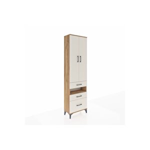 Arges Dolap 3 Raflı 3 Çekmeceli Tek Askılı 60x30x221 Çam-aytaşı