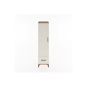 Hyperion Dolap 4 Raflı Tek Çekmeceli Tek Kapaklı 44x44x182 Çam-aytaşı