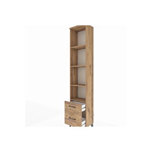 Arges Dolap 4 Raflı 2 Çekmeceli 44x30x221 Çam-çam