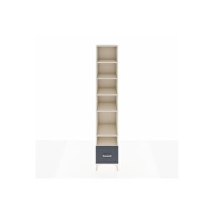 Hyperion Dolap 6 Raflı Tek Çekmeceli 44x44x243 Aytaşı-antrasit