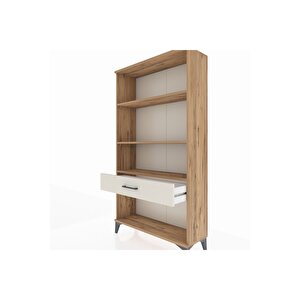 Arges Dolap 3 Raflı Tek Çekmeceli 88x30x163 Çam-aytaşı