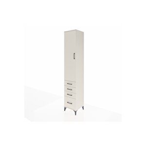 Hyperion Dolap 2 Raflı 4 Çekmeceli Tek Askılı 44x44x243 Aytaşı-aytaşı