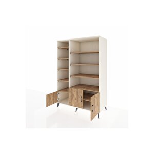 Kronos Dolap 10 Raflı 3 Kapaklı 132x59x195 Aytaşı-çam/çam