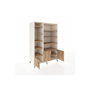 Kronos Dolap 10 Raflı 3 Kapaklı 132x59x195 Aytaşı-çam/çam