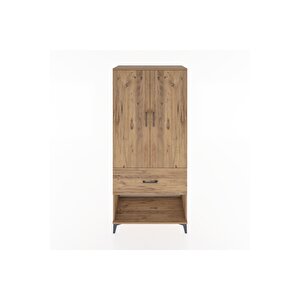 Hyperion Dolap 2 Raflı Tek Çekmeceli Tek Askılı 88x44x195 Çam-çam